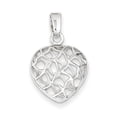thumbnail image 1 of Beautiful Sterling Silver Rhodium Plated Heart Pendant, 1 of 1