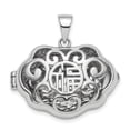 thumbnail image 1 of Beautiful Sterling Silver Rhodium-plate Chinese Symbol For Blessing Good Fortune Pend, 1 of 1