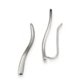 thumbnail image 1 of Beautiful Sterling Silver Rhodium-plated Ear Climber Earrings, 1 of 2