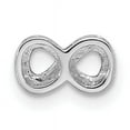 thumbnail image 1 of Beautiful Sterling Silver Rhodium plated Infinity Slide Charm, 1 of 1