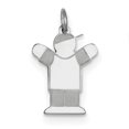 thumbnail image 1 of Beautiful Sterling Silver Rhodium-plated Kid Charm, 1 of 2