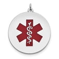 thumbnail image 1 of Beautiful Sterling Silver Rhodium-plated Medical Jewelry Pendant, 1 of 2