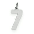 thumbnail image 1 of Beautiful Sterling Silver Rhodium-plated Medium Polished Number 7 Charm, 1 of 2