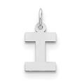 thumbnail image 1 of Beautiful Sterling Silver Rhodium-plated Small Block Initial I Charm, 1 of 2