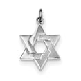 thumbnail image 1 of Beautiful Sterling Silver Rhodium-plated Star of David Charm, 1 of 2