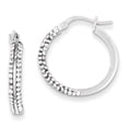 thumbnail image 1 of Beautiful Sterling Silver Stellux Crystal Hoop Earrings, 1 of 1