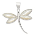 thumbnail image 1 of Beautiful Sterling Silver White Shell Dragonfly Pendant, 1 of 2