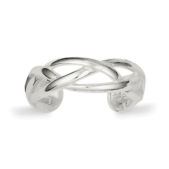 Beautiful Sterling Silver Woven Toe Ring