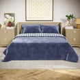 thumbnail image 1 of Beautiful The Bedding Collection By Drew Barrymore 100% Cotton, 100% Polyester Velvet Quilts, Full/Queen - Reversible, 1 of 8