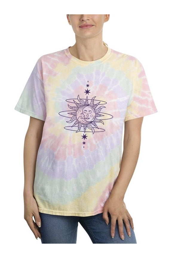 Beautiful Sun N Moon Dance Tie Dye Spiral Women -Smartprints Designs, Female Large