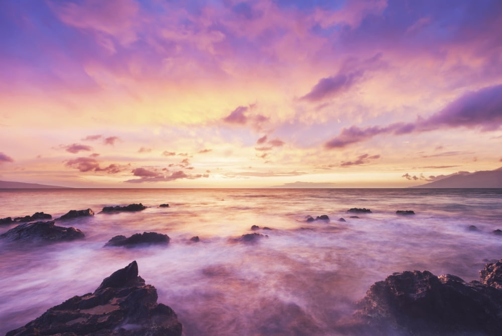 Beautiful Sunset and Ocean Canvas Art - Design Pics Vibe Design Pics (17 x 11)
