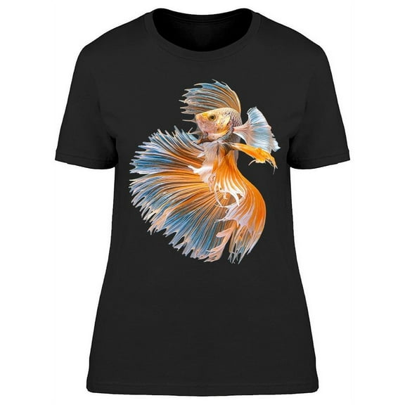 Beautiful Tailed Betta Fish T-Shirt Women -Image by Shutterstock, Female Large