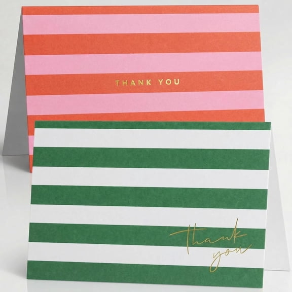 Beautiful Thank You Cards Set of 30 With Envelopes and Stickers - Elegant Blank Cards For Personalized Notes - Perfect Bulk Stationary Set For All Occasions incl. Weddings, Business & Baby Showers