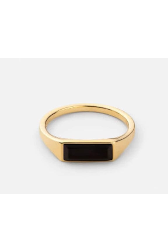 Beautiful Thin Genuine Black Onyx Ring, 925 Handmade Sterling Silver Ring, Gemstone Ring, Dainty Women Ring,Plain Gift Jewelry, Gift For Mom