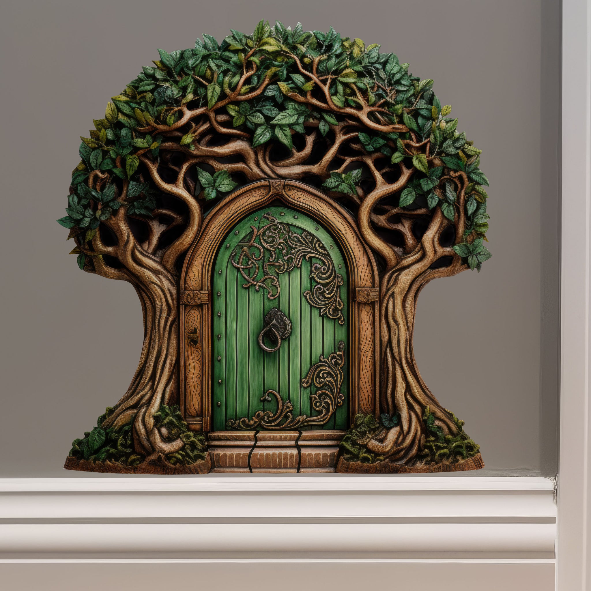 Beautiful Tree Fairy Door - Fairy Door 3D Wall Sticker - Walmart.com