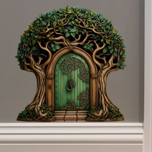 Beautiful Tree Fairy Door - Fairy Door 3D Wall Sticker