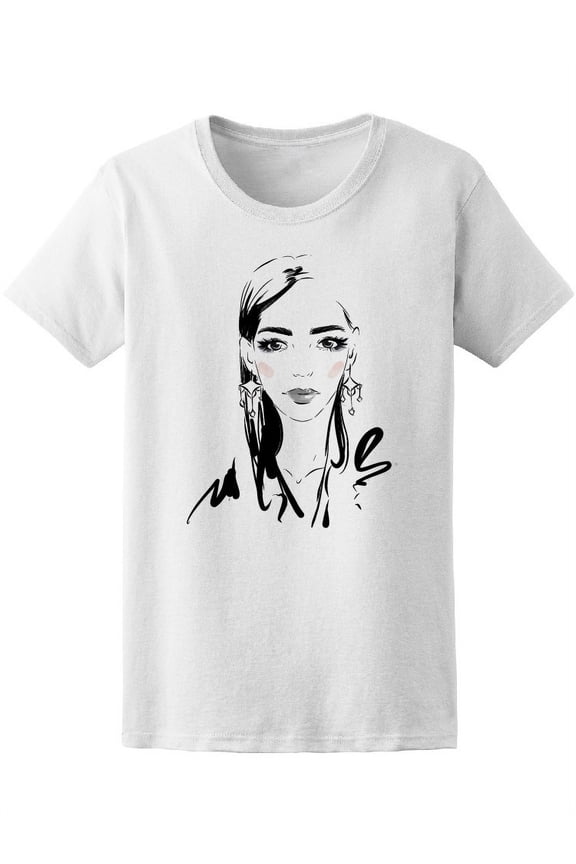 Beautiful Trendy Lady Fashion Tee Women's -Image by Shutterstock