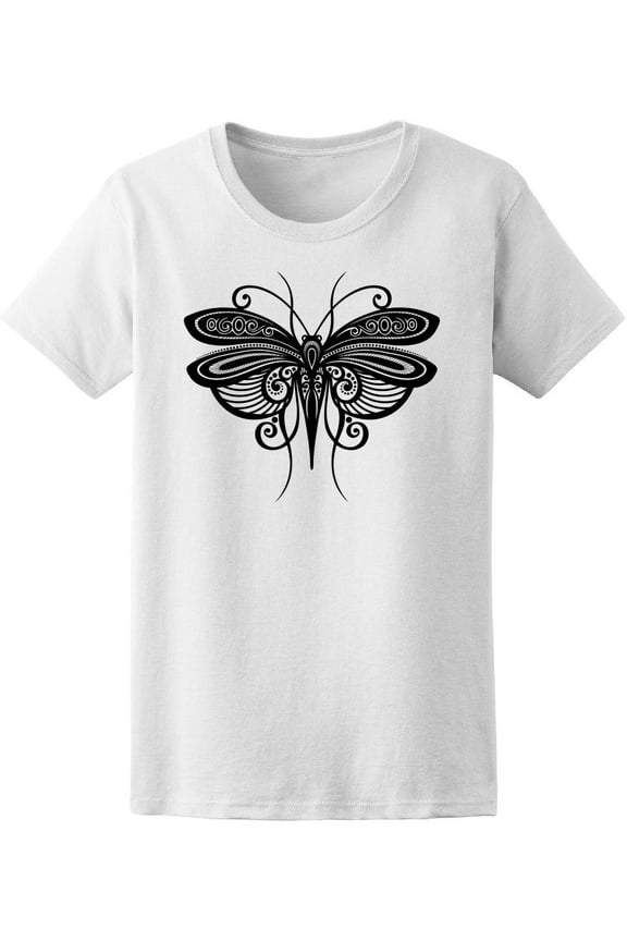 Beautiful Tribal Dragonfly T-Shirt Women -Image by Shutterstock, Female XX-Large