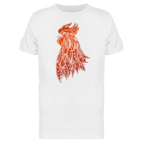 Beautiful Tribal Paisley Rooster T-Shirt Men -Image by Shutterstock, Male Medium