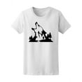 thumbnail image 1 of Beautiful Tribal Wolf And Forest T-Shirt Women -Image by Shutterstock, Female Medium, 1 of 4