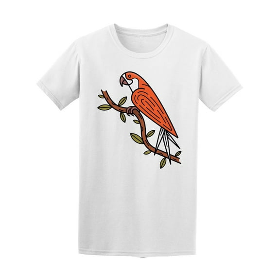 Beautiful Tropical Bird Cartoon Tee Men's -Image by Shutterstock