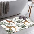 thumbnail image 1 of Beautiful Tropical Vintage Pattern Palm Bath Rugs 16x24 Inch Non Slip Bath Mat Quick Dry Absorbent Thin Bath Rug Fit Under Door Washable Bath Floor Rugs for Bathroom Bathtub Sink,Multi 5, 1 of 6
