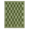 thumbnail image 1 of Beautiful Tufted Thyme Green Geometric Stripe Indoor Area Rug by Drew Barrymore, 5' x 7', 1 of 5
