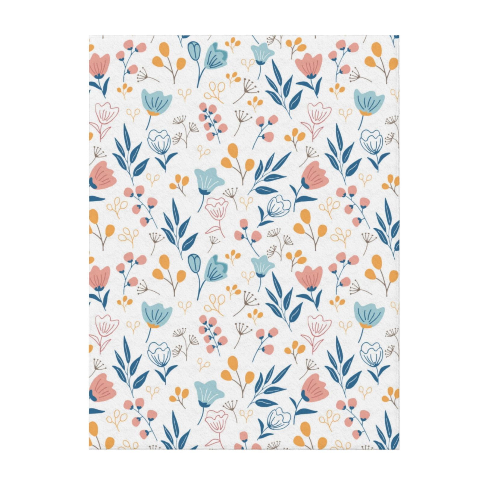 Beautiful Tulips Flowers Throw Blanket for Couch Sofa and Bed, Super