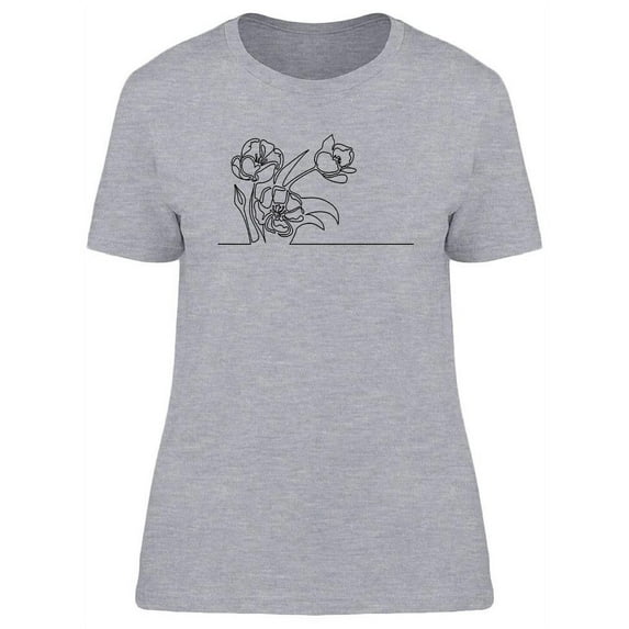 Beautiful Tulips T-Shirt Women -Image by Shutterstock, Female Large