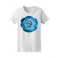 thumbnail image 1 of Beautiful Turquoise Rose Flower T-Shirt Women -Image by Shutterstock, Female Large, 1 of 2