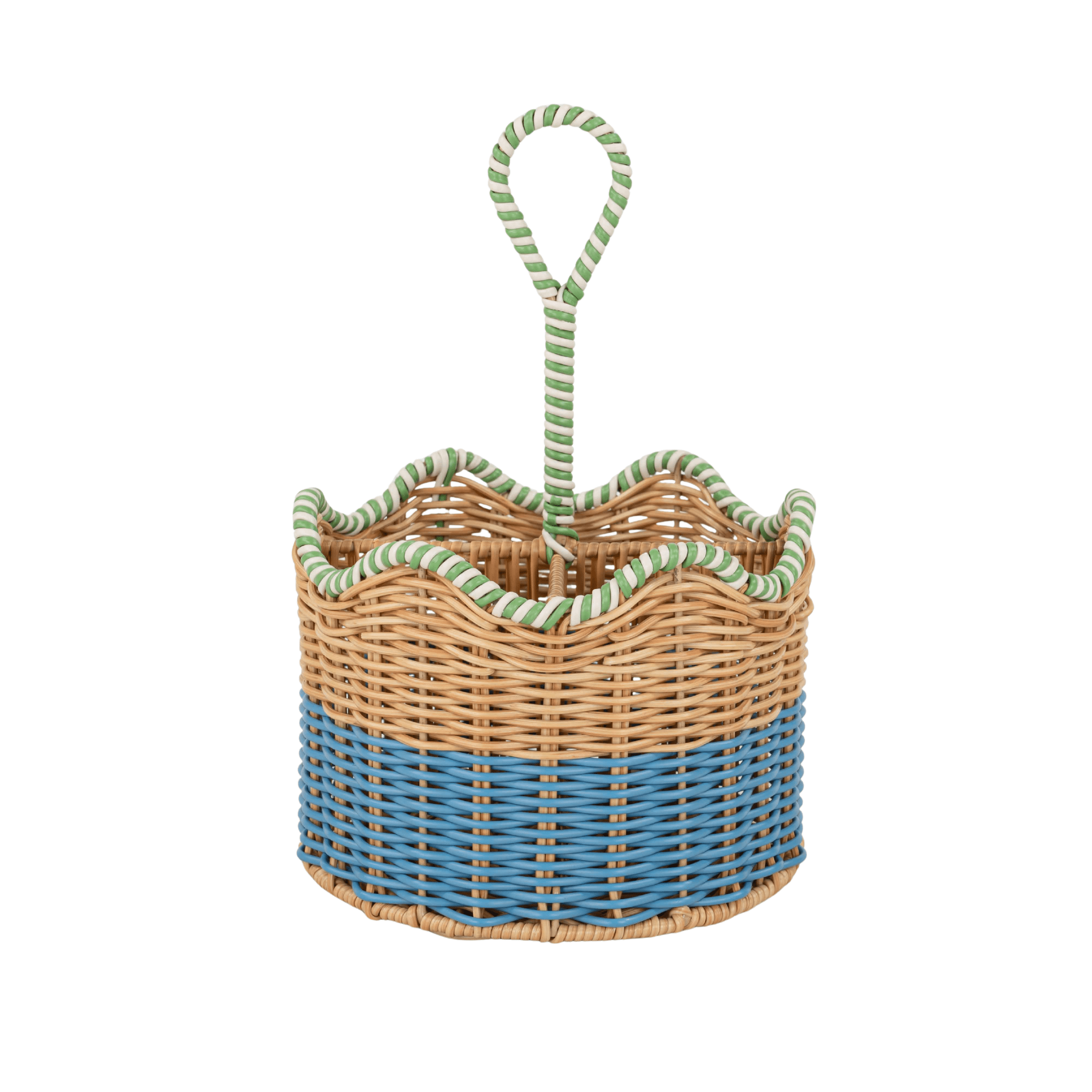 Beautiful Two-Tone Rattan Caddy by Drew Barrymore