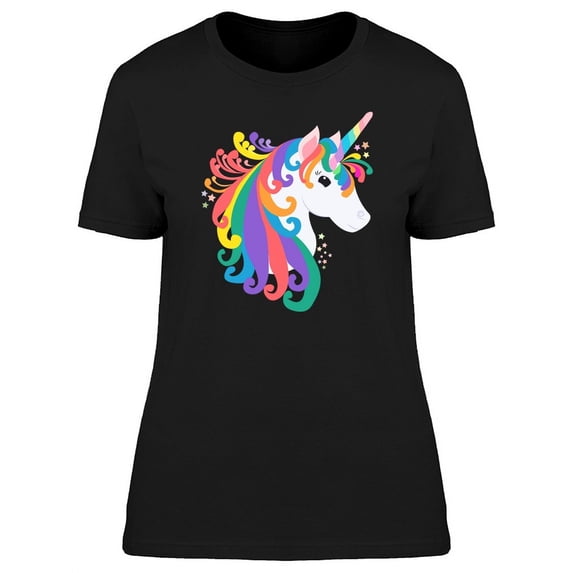 Beautiful Unicorn Art T-Shirt Women -Image by Shutterstock, Female x-Large