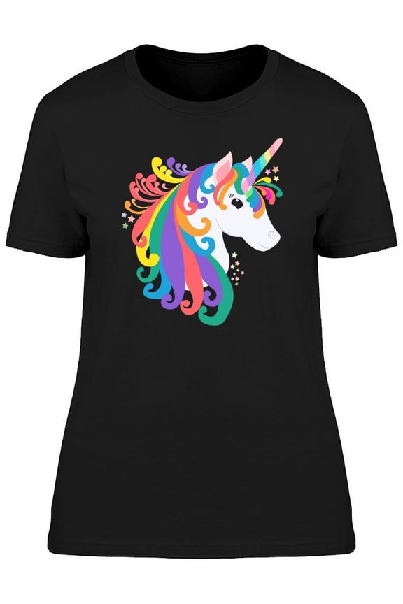Beautiful Unicorn Art T-Shirt Women -Image by Shutterstock, Female x-Large