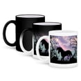 thumbnail image 1 of 3dRose, Beautiful unicorn in the sunset, 11oz Magic Transforming Mug, 1 of 8