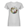 thumbnail image 1 of Beautiful Unicorn With Flowers Shaped T-Shirt Women -Image by Shutterstock, Female Small, 1 of 2