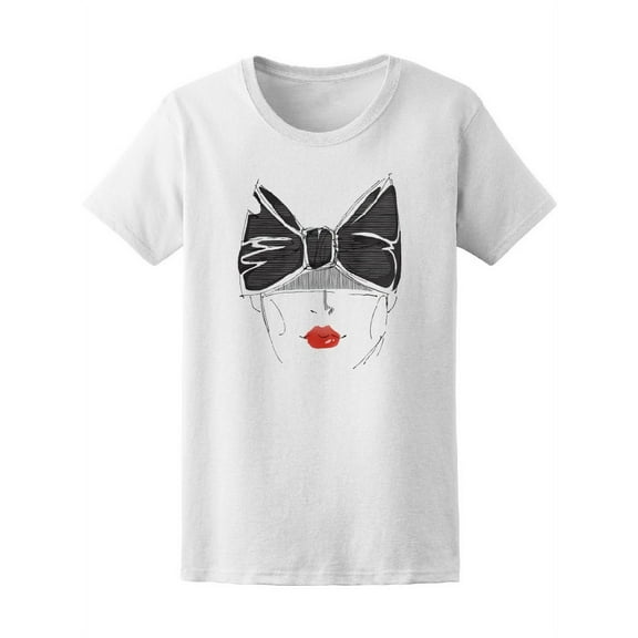 Beautiful Vintage Bow Lady Tee Women's -Image by Shutterstock