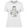 thumbnail image 1 of Beautiful Vintage Girl Design T-Shirt Women -Image by Shutterstock, Female Large, 1 of 2
