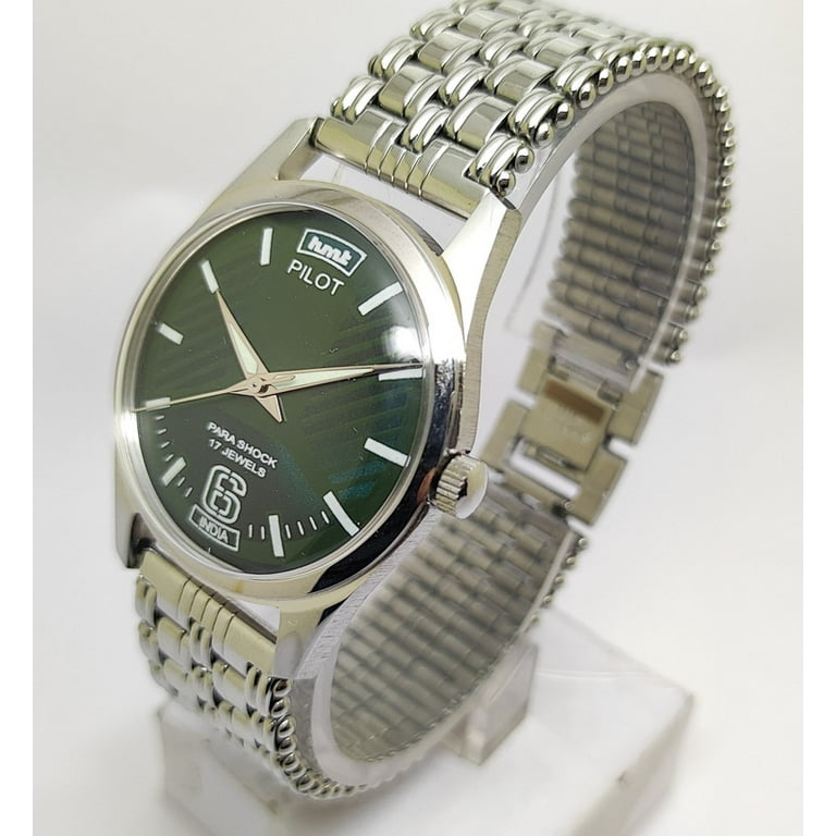 Mechanical Watch Hmt Watch Review HMT Kohinoor Forest Green