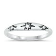 thumbnail image 1 of Beautiful Vintage Ring .925 Sterling Silver Northern Star Band Jewelry Female Male Unisex Size 3, 1 of 4