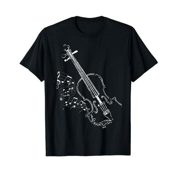Beautiful Vintage Style Violin Design For Music Lovers T-Shirt