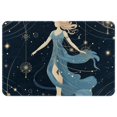 Beautiful Virgo Starry Washable Square Area Rug, NonSlip Floor Mat for