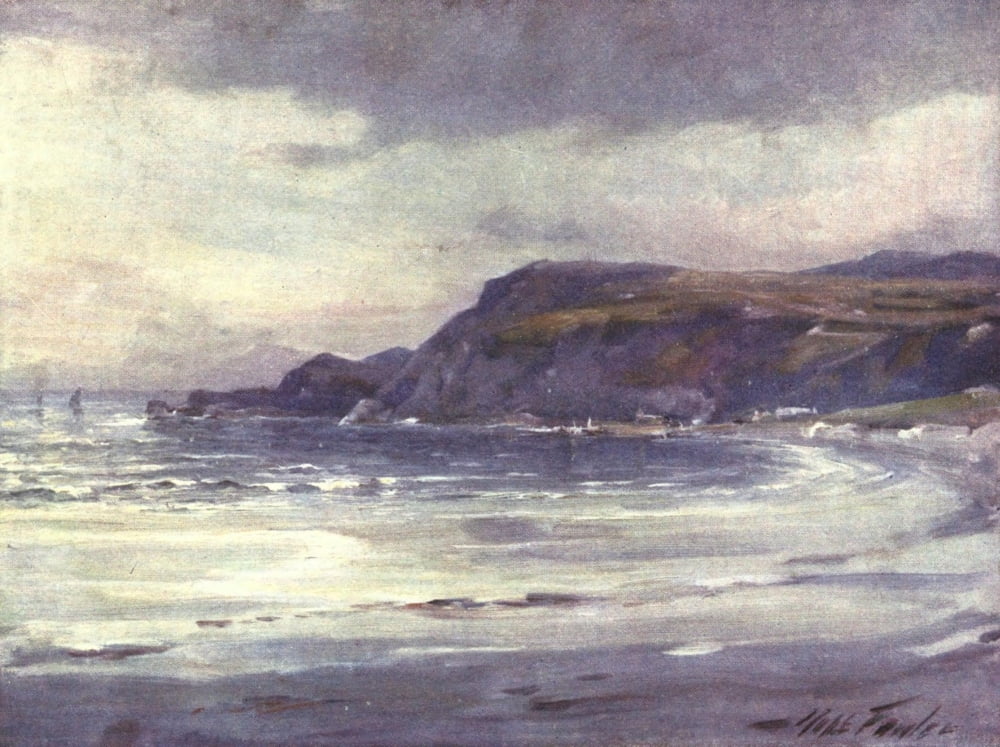 Beautiful Wales 1905 Anglesey Coast Canvas Art - Robert Fowler (18 x 24)