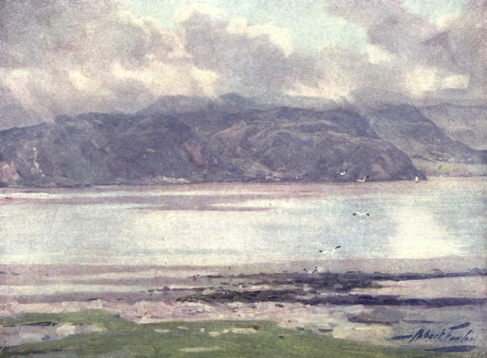 Beautiful Wales 1905 Near Menai Straits Canvas Art - Robert Fowler (18 x 24)