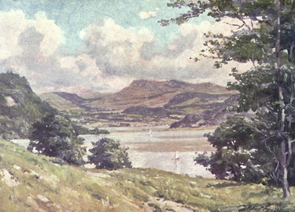 Beautiful Wales 1905 Near Penmaen Pool Canvas Art - Robert Fowler (24 x 36)