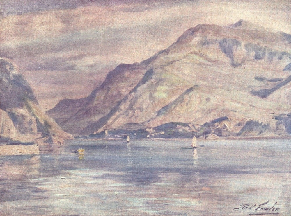 Beautiful Wales 1905 Snowdon from Cwm-y-Glo Canvas Art - Robert Fowler (18 x 24)