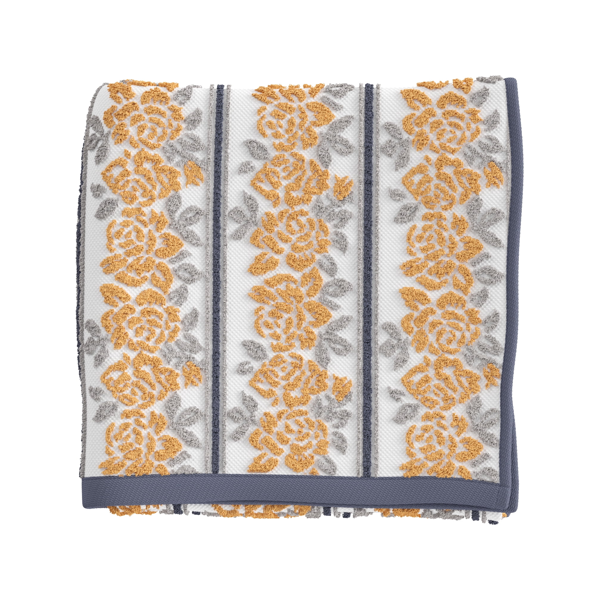 Beautiful Wallpaper Bath Towel 56 x 30 Amber Yellow