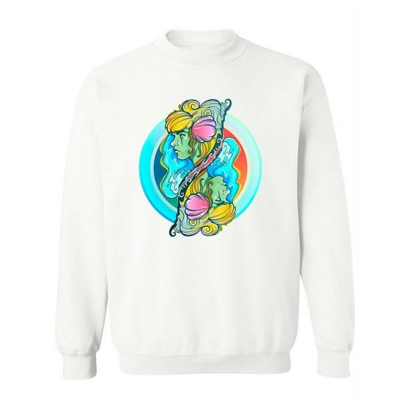 Beautiful  Water Girl  Sweatshirt Women -Image by Shutterstock, Female 3X-Large