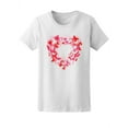 thumbnail image 1 of Beautiful Watercolor Butterflies Heart T-Shirt Women -Image by Shutterstock, Female Large, 1 of 2