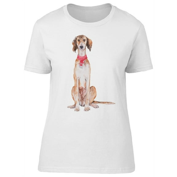 Beautiful Watercolor Dog, Doggy T-Shirt Women -Image by Shutterstock, Female Medium