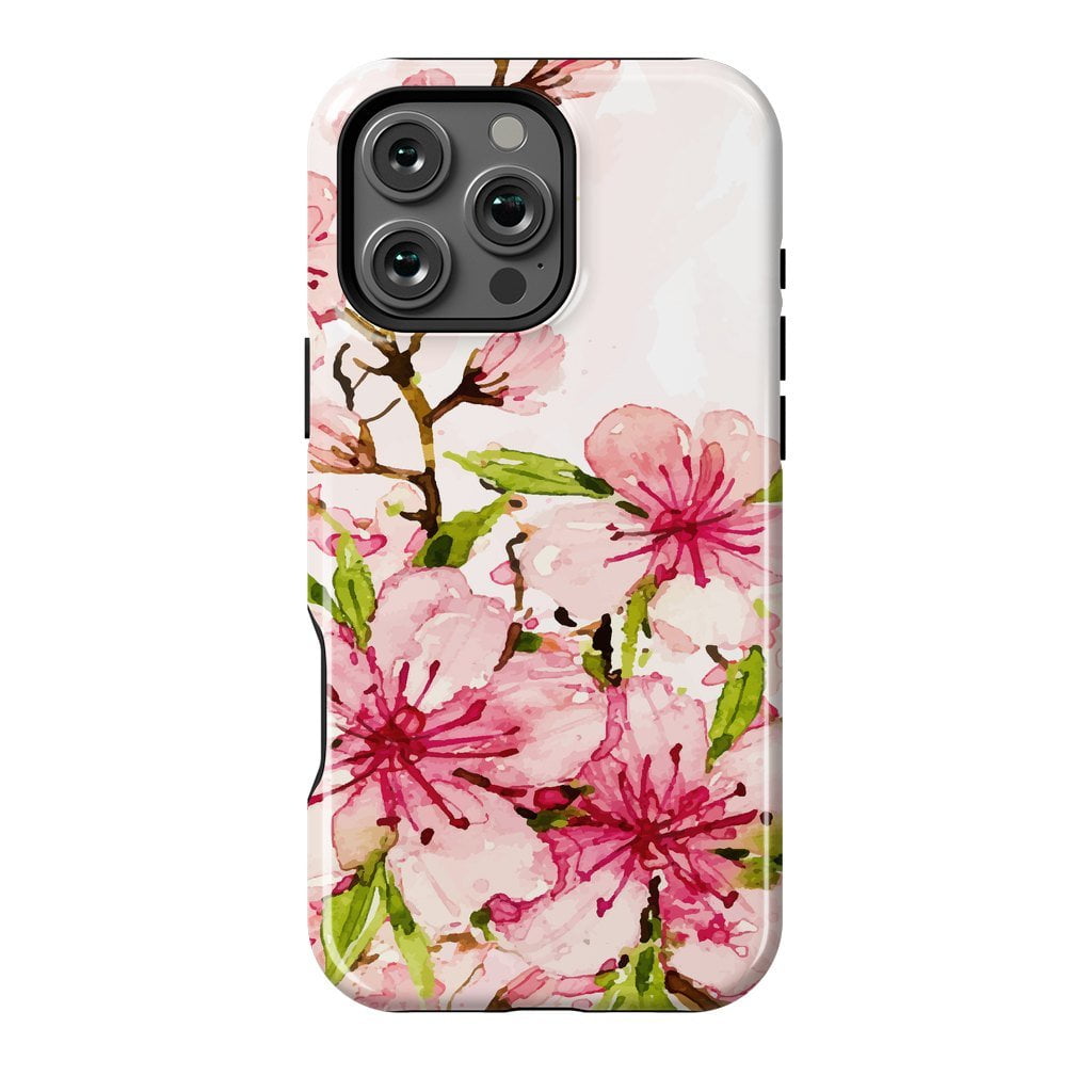 Blu&White Watercolor Floral iPhone Case (select model) main image 1